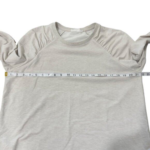 The Upside Women's Pullover Sweatshirt Long Sleeve Light Gray Size S - Picture 5 of 8